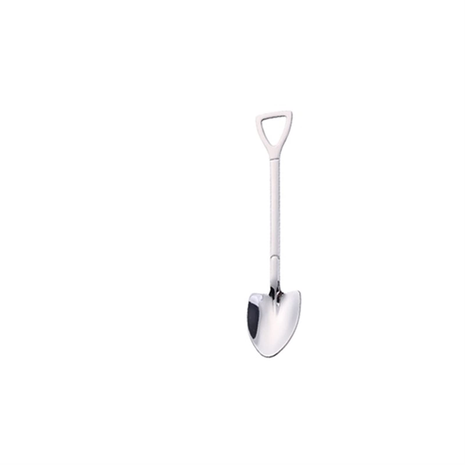 MENGKK Soup Ladles Stainless Steel Shovel Coffee Spoon Set Scoop Teaspoons Ice Cream Dessert Kitchen Accessories Tableware(Silve