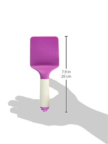 Bakelicious Nylon Cookie Spatula, 2.38x7.5x1.5 inches, Purple, Model 73812, Ideal for Baking and Cooking
