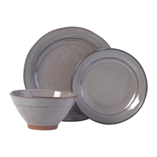 Gibson Dinnerware Set 12 Pieces, Multi Color