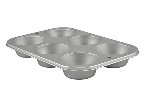 Muffin Cupcake Baking Tin. Stainless Steel Cupcake Tray.Oven Cooking Baking Pan. Dishwasher Safe. Muffin Baking Cupcake Pans 6-C