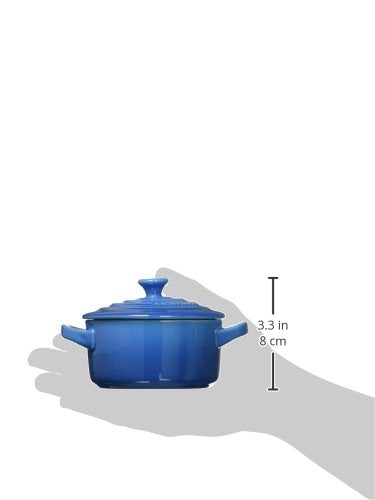 Le Creuset Stoneware Mini Round Cocotte, 8 Oz., Marseille