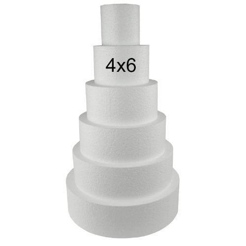 Lacrafts Round 4'' Cake Dummies, Set Of 4