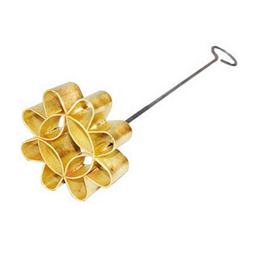 Dok Jok Brass Thai Flower Cookies Mold For Stylist Sunflower Crispy Biscuit Difference Size (8 Cm)