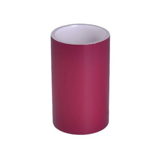 Gedy Yu98-53 Yucca Tumbler, 1'' L X 2.77'' W, White, Ruby Red