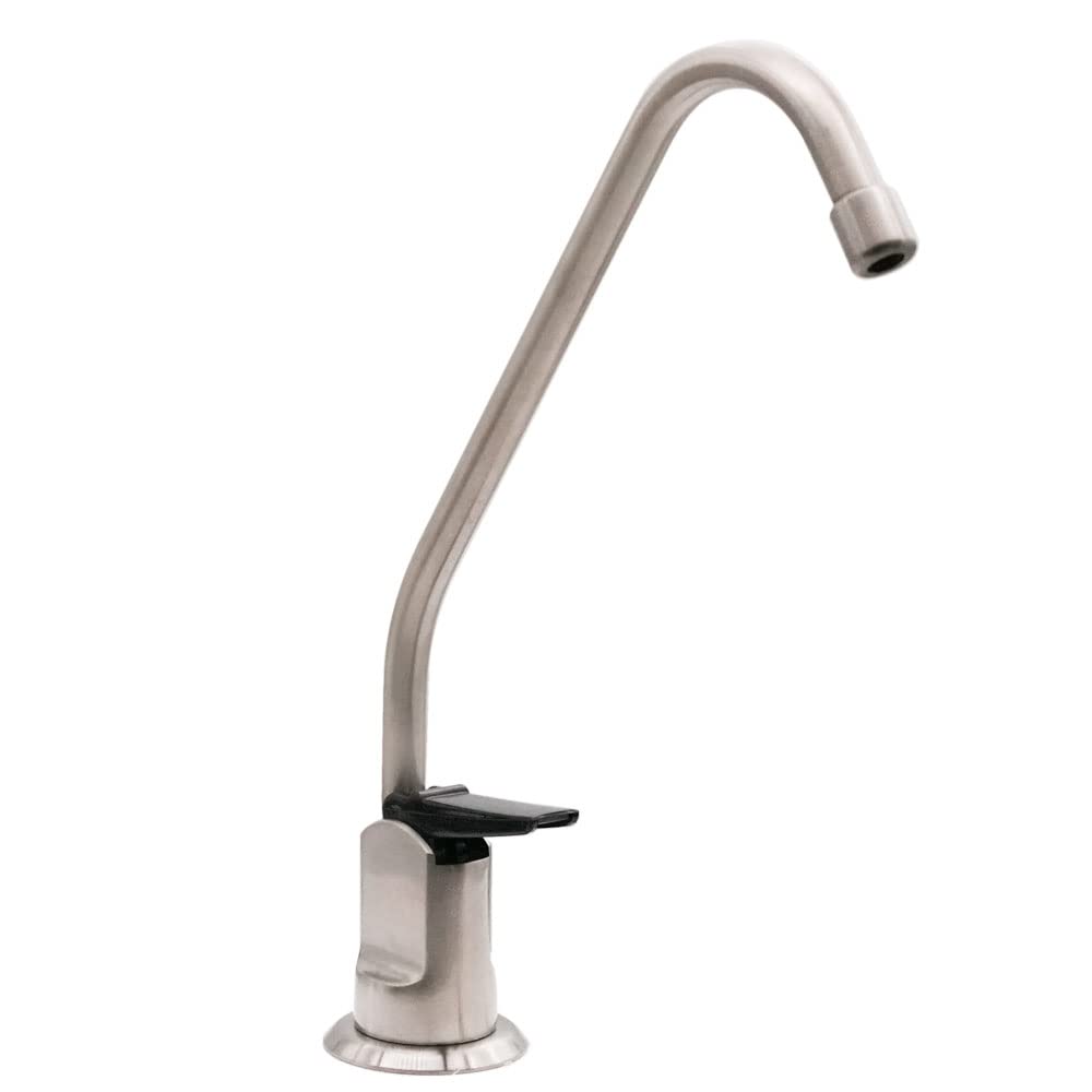 Westbrass D2031-NL-07 8 Touch-Flo Style Pure Cold Water Dispenser Faucet, 1-Pack, Satin Nickel