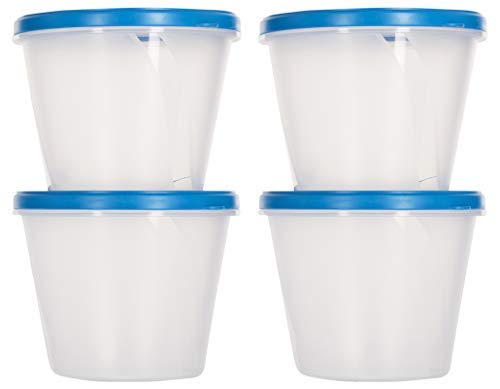 Cutting Edge Essentials 2X Series 1000Ml Airtight Modular Container, Set Of 4 (Blue)