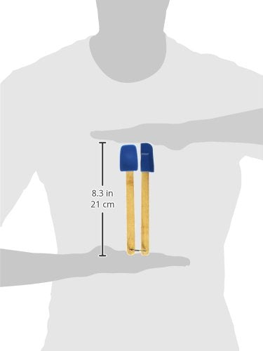 Norpro 2-Piece Mini Spatula Set, Blue, 8'' X 1.25'' X 1.5''