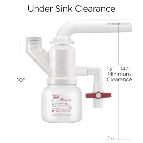 Gleco Trap 43 Oz. Replacement Bottles For Clay & Plaster Sink Trap, Pack Of 6