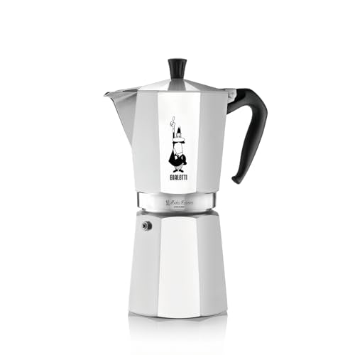 Bialetti - Moka Express: Iconic Stovetop Espresso Maker, Makes Real Italian Coffee, Moka Pot 12 Cups (22 Oz - 670 Ml), Aluminium