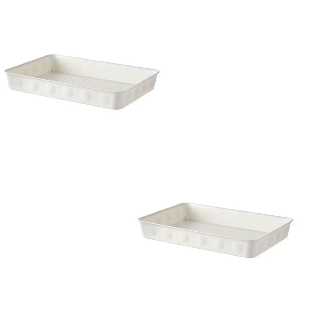 Ikea Nojig Organiser, Plastic/White, 25X35X5 Cm Pack Of 2