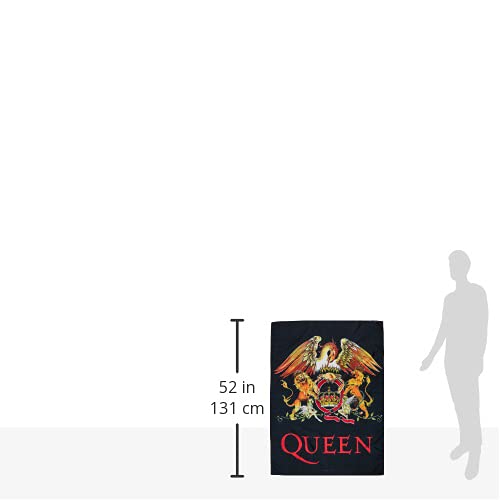 Heart Rock Original Queen Crest Flag  Fabric  Multicoloured  110?x 75?x 0.1?cm