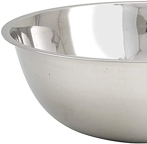 Winco Mixing Bowl, 13-Quart, Medium, Stainless Steel