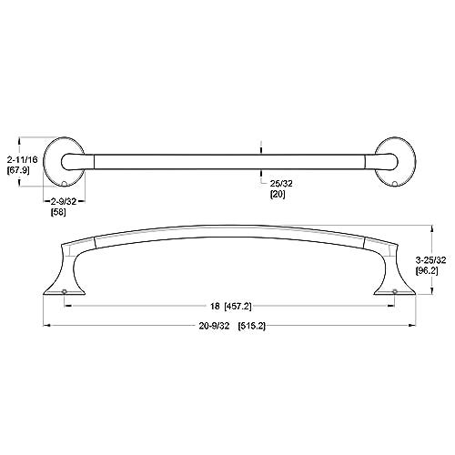 Pfister Btb-Rh1Bg Rhen 18 Inch-Towel Bar, Brushed Gold