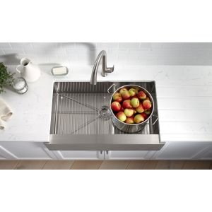 Stainless Steel Sink Rack, 32'' X 16-11/16'' For 36'' Single-Bowl Apron-Front Sink