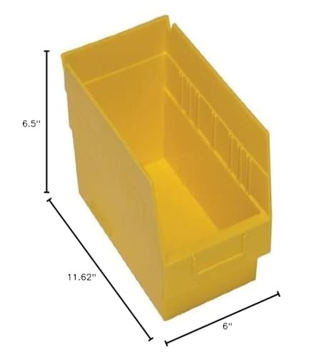 Quantum Qsb202Yl Store-More 6' Shelf Bin (11-5/8' X 5-1/2' X 6') - [Set Of 30]