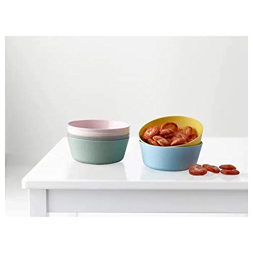 Ikea Plastic Bowl (Mixed Colours) - Set Of 6