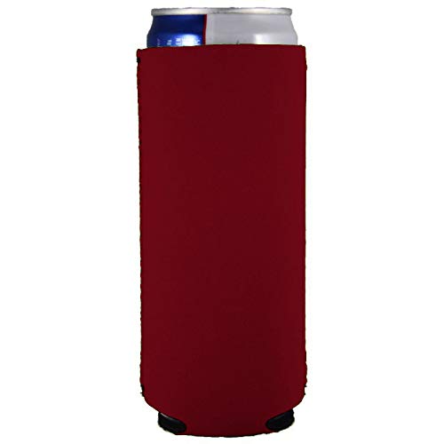 Blank Neoprene Slim Can Coolie (1, Burgundy)