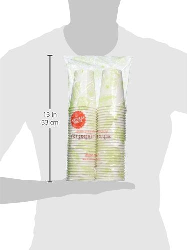 Natural Value Microwave Safe Paper Cups, 60 9-Ounce Cups (Pack Of 12)