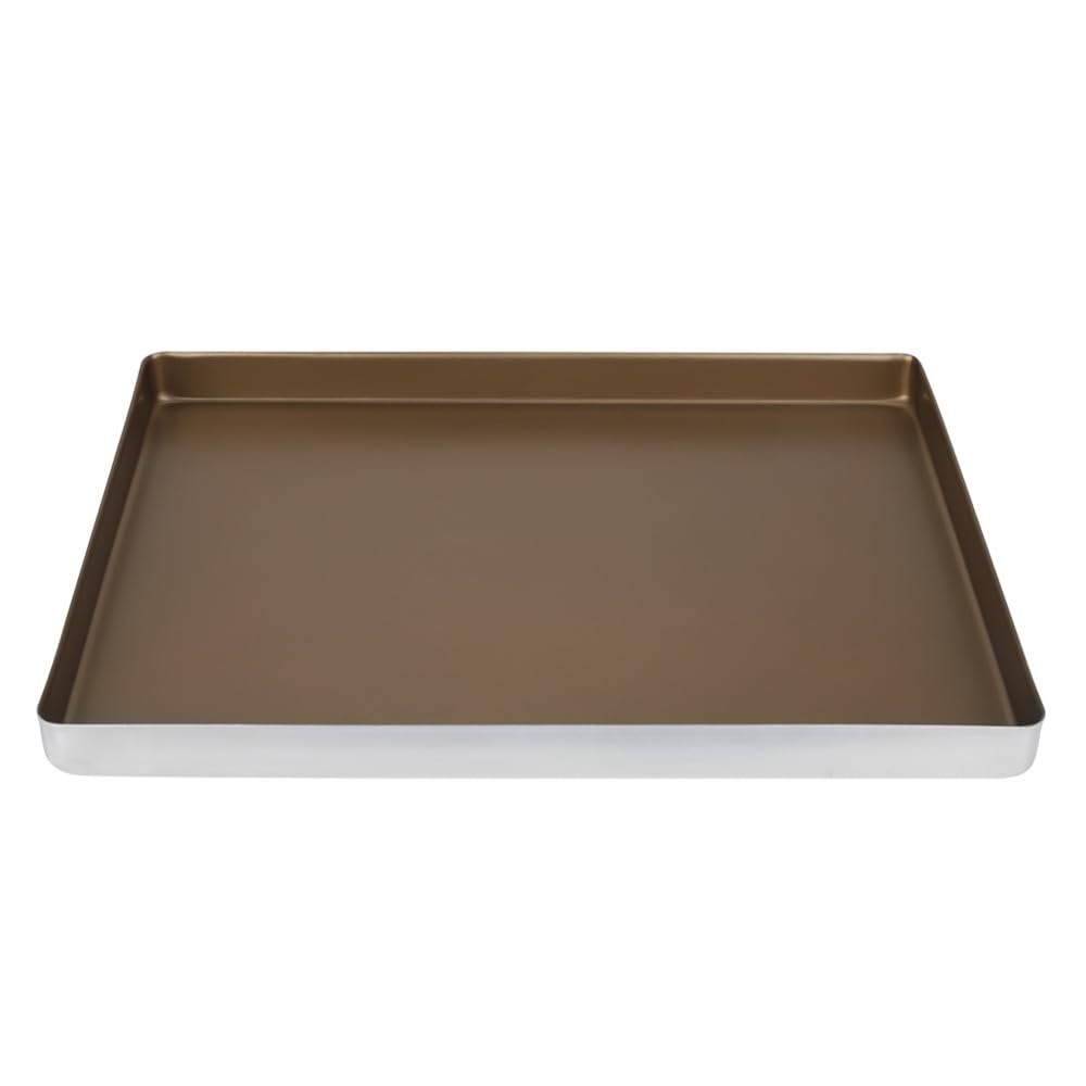 Anu Limen Gold Nonstick Baking Sheet Pan, 40 x 30 x 3 cm Aluminum Alloy Cookie Tray Bakeware for Cakes, Cookies, and Swiss Rolls