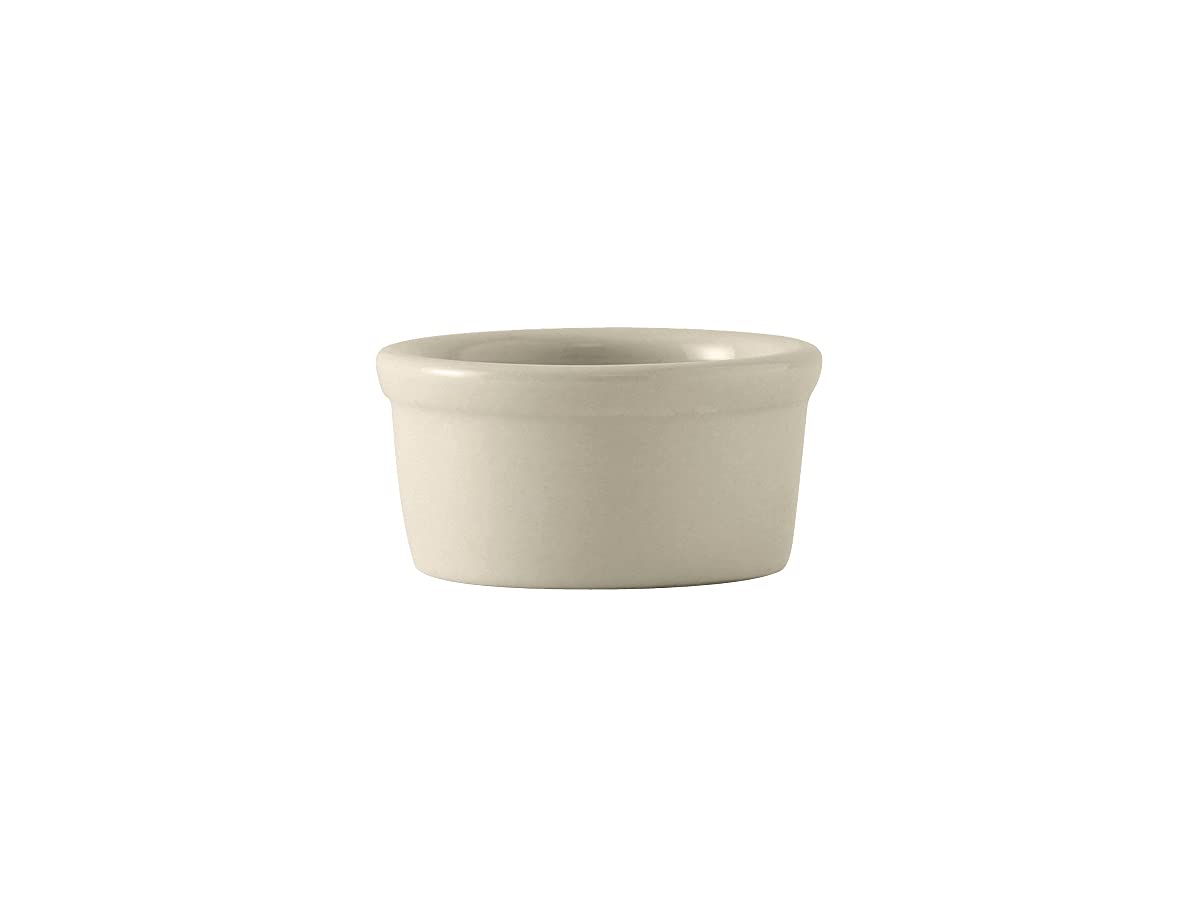 Tuxton China Bex-050 Ramekin, 5 Oz., 3-1/2'' Dia. X 1-7/8''H, Microwave & Dishwasher Safe, Oven Proof, Fully Vitrified, Lead-Fre