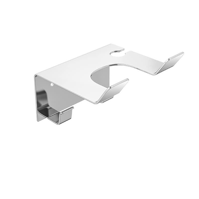 Hair Dryer Holder JWCE Blow Dryer Holder Wall Mounted Fit for Most Hair Dryers Self-Adhesive or Punch Installation for Bathroom 