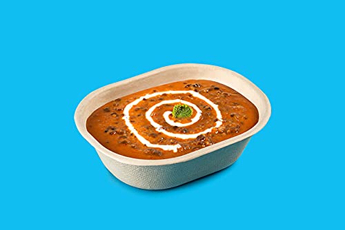 Vik 250 Ml Rectangular Disposable Bowls (Pack Of 100), Bagasse Bowls, Brown