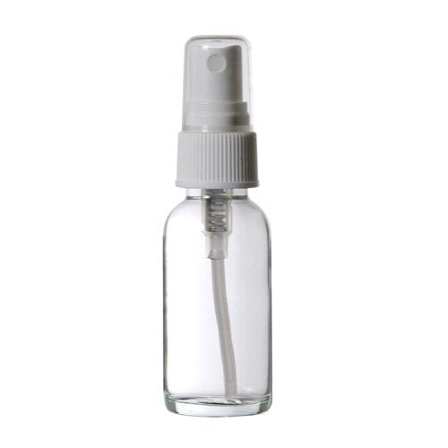 4 Pack - Empty Clear Glass Spray Bottle -1 Oz Refillable Bottles For Essential Oil