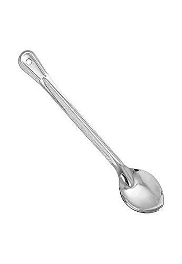 Winco Prime Stainless Steel Basting Spoon, NSF, Solid, 15