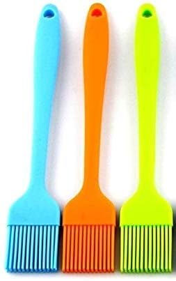 Affodyl  Silicone Basting Brush Set,Stainless Steel Basting Brush With Silicone Bristles For Bbq/Grilling/Pastry Kitchen Oil Br