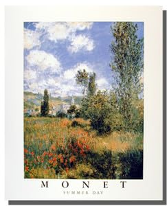Wall Decor Claude Monet Ile Saint Martin, Vetheuil Impressionist Art Print Poster (16X20)