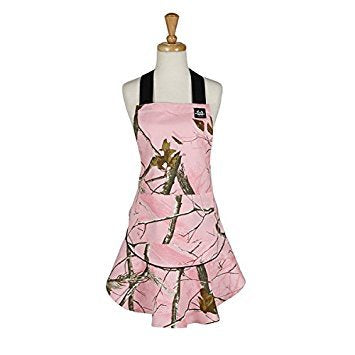 Design Imports Realtree Pink Ruffle Apron