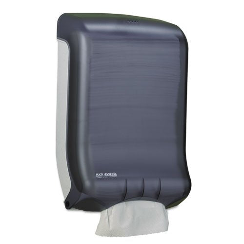 San Jamar - Classic Large Cap. Ultrafold Towel Dispenser, 11 3/4 X 6 1/4 X 18, Black Pearl T1700Tbk (Dmi Ea