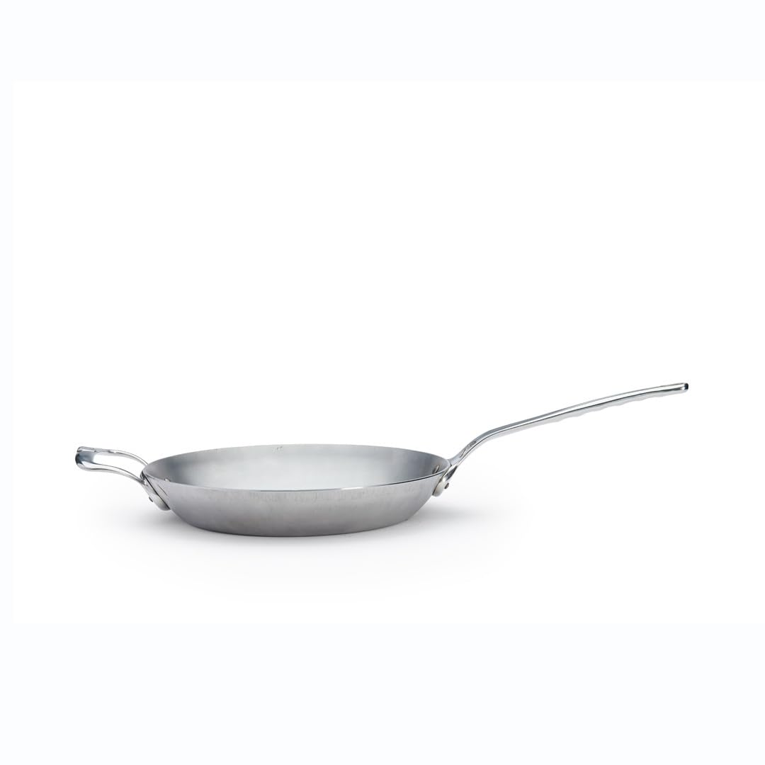 Debuyer 5680.32 Frying Pan, Stainless Steel, Silver, Diameter 32 Cm