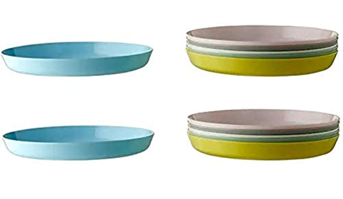 Ikea Plastic Plate  Pack Of 12, Multicolour