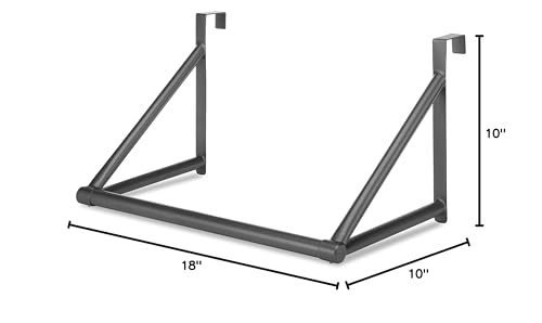 Whitmor Door Closet Rod, Gunmetal