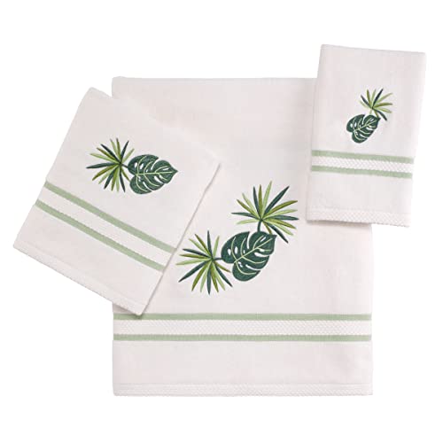 Avanti Linens - Fingertip Towel, Soft & Absorbent Cotton Towel (Viva Palm Collection)