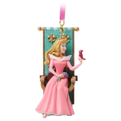Disney Store Official Princess Aurora Sketchbook Ornament, Sleeping Beauty, Christmas Tree Decoration Suitable for Hanging or Fr
