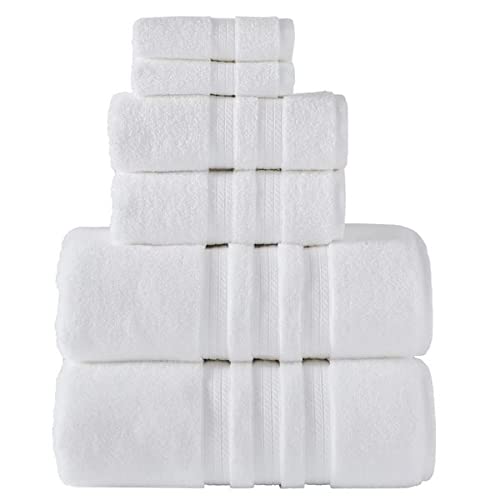 Member Mark 100% Cotton Hotel Premier Collection Luxury Bath Towel Bundle (Assorted Colors) (White, Bundle)