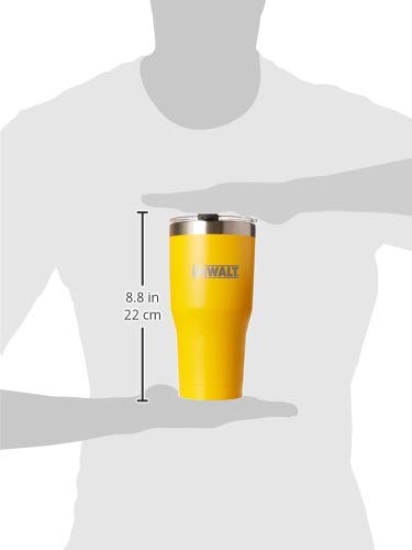 Dewalt 30 Oz. Yellow Powder Coated Tumbler