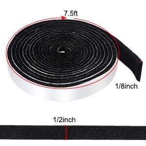 Nonley Smoker Gasket Seals 30FT - 1/2 x 1/8 High Temp Grill Gasket for Smokers - BBQ Gasket Smoker Seal Self Stick  High Heat Grill Gasket Seal Tape for Smokers BBQ Lid