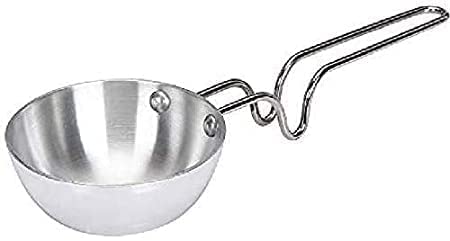 Marwall Aluminum Tadka Pan Steel Handle (13 Cm)