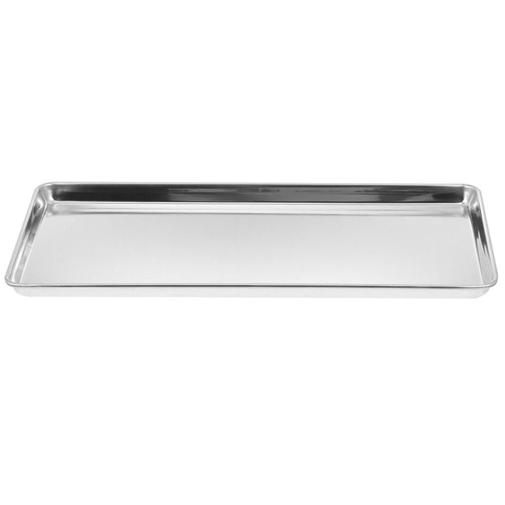 Kichvoe Stainless Steel Steam Pan 9.25X6.88 Inch Multipurpose Rice Noodle Plate Oven Tray Serving Platter for Home Kitchen and C