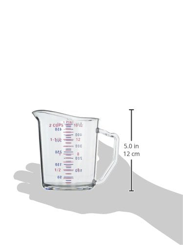 Cambro Camwear 1-Pint Polycarbonate Measuring Cup, Clear (50Mccw135)