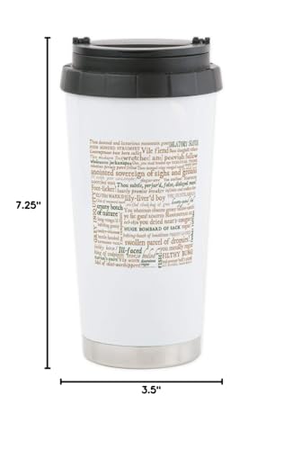 Cafepress Shakespeare Insults Stainless Steel Travel Mug 20 Oz. Insulated Stainless Steel Coffee Tumbler