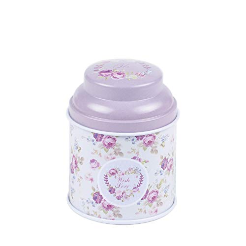 Tooget Elegant Metal Tinplate Empty Tins, Shabby Chic Mini-Boxes For Diy Candles, Dry Storage, Spices, Tea, Candy, Party Favors,