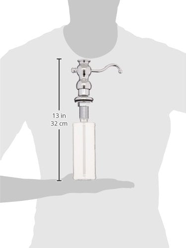 Whitehaus Collection Whsd031-C Soap/Lotion Dispenser, Polished Chrome