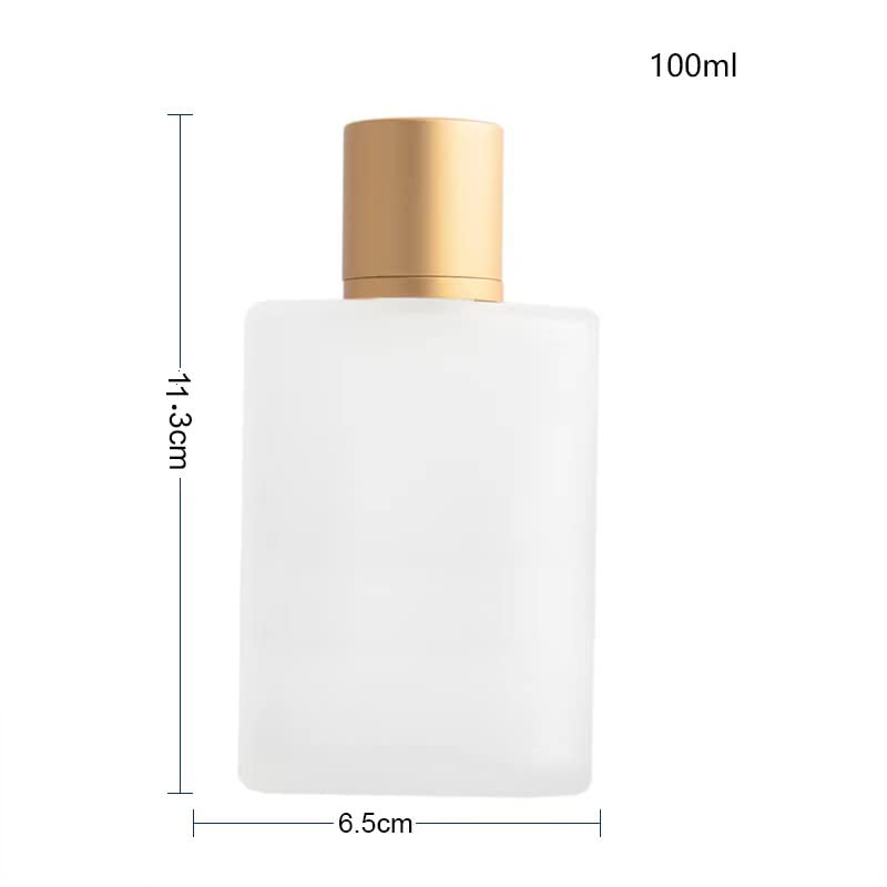 Yorror 2 Pack 100Ml Frosted Glass Spray Bottle Perfume Atomizer,Refillable Fine Mist Spray Bottle,Portable Fragrance Perfume Dis