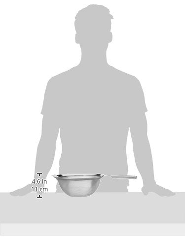 Norpro, 10'' Krona Stainless Steel Double Mesh Strainer, Silver