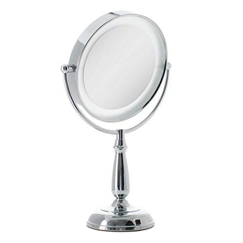 Zadro 11'' Makeup Mirror With Lights And Magnification Dimmable Touch Led Lighted Makeup Mirror With Magnification 5X/1