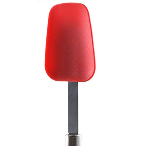 Norpro 3 Piece Silicone/Stainless Steel Kitchen Spatula Set - Red, Large